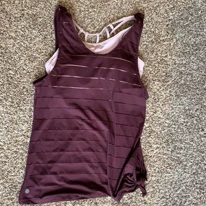 Athleta Max Out Chi Support Tank with Sports Bra, Women’s Size Medium, Purple